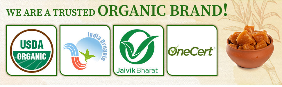 Certified organic jaggery 