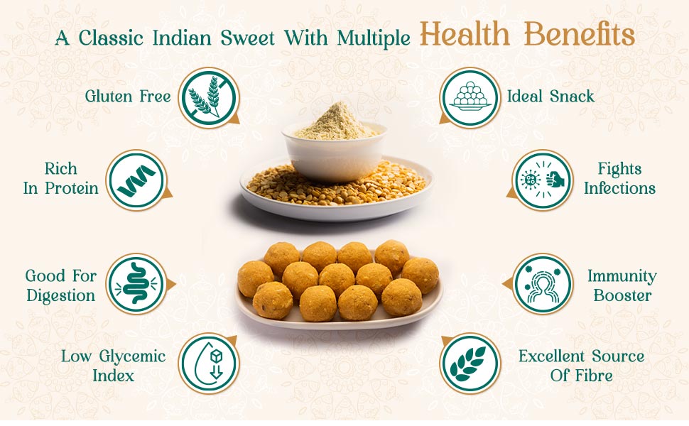 Health benefits of besan ladoo