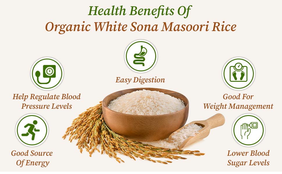healthy benefits white sona masoori rice