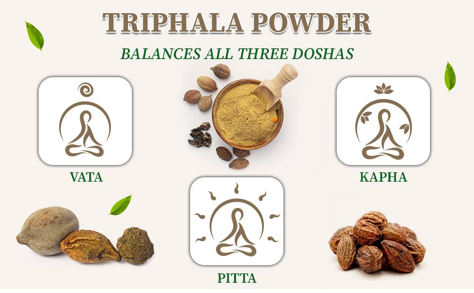 Triphala powder balancing doshas