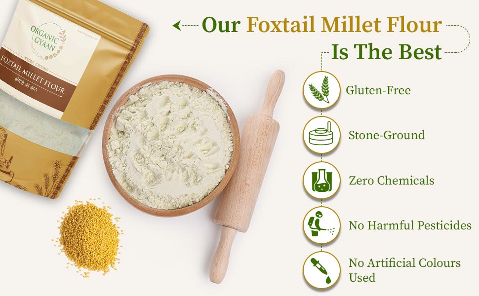 Foxtail millet flour by organic gyaan