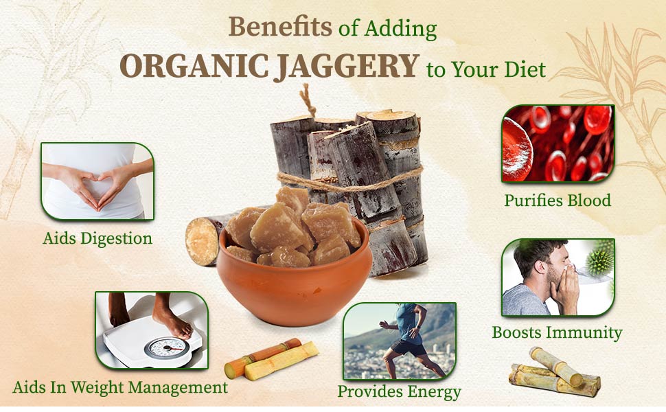 Health benefits of organic jaggery