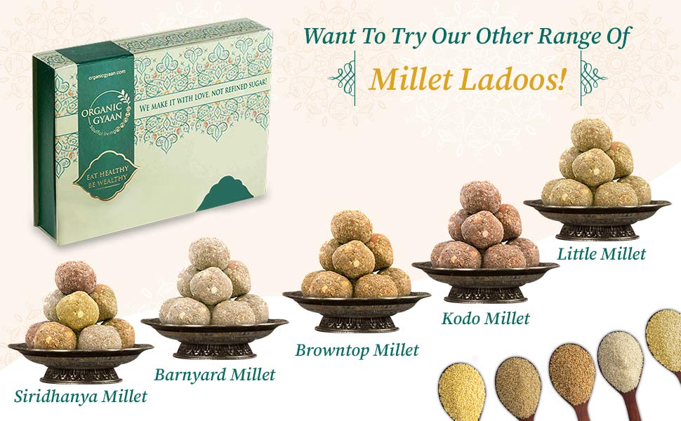 Types of millet ladoos 