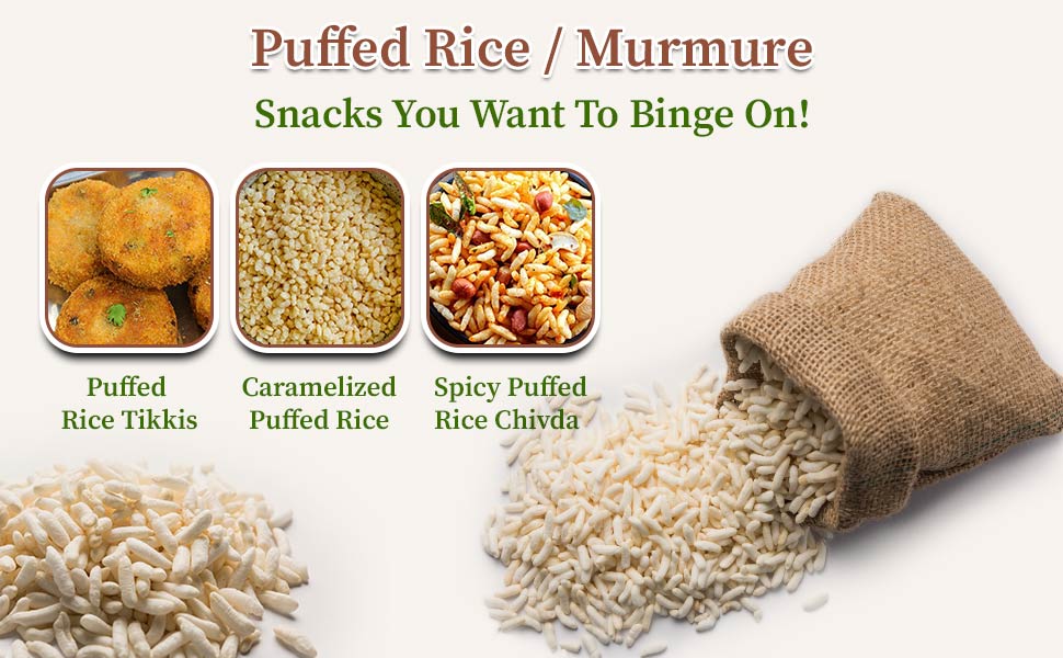 Puffed rice murmure snacks