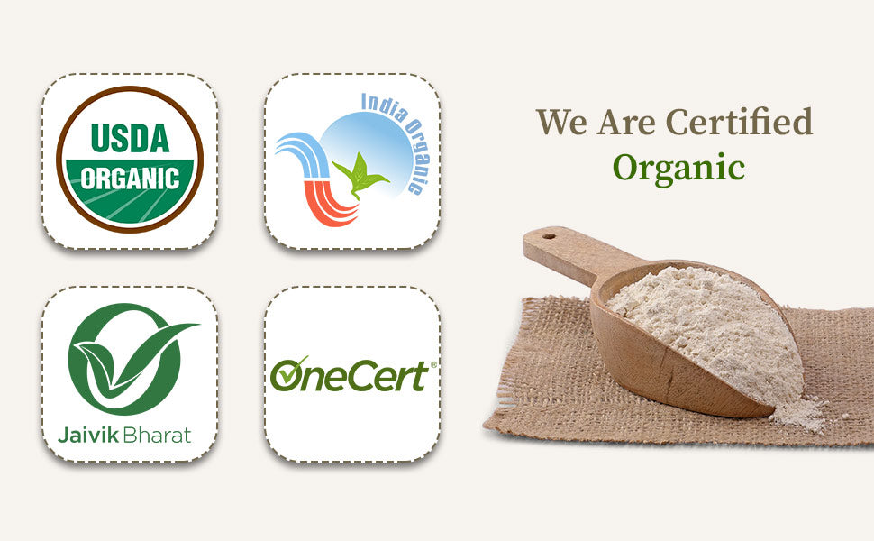 Certified organic jowar flour