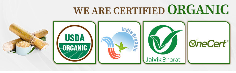 Certified organic khandsari sugar