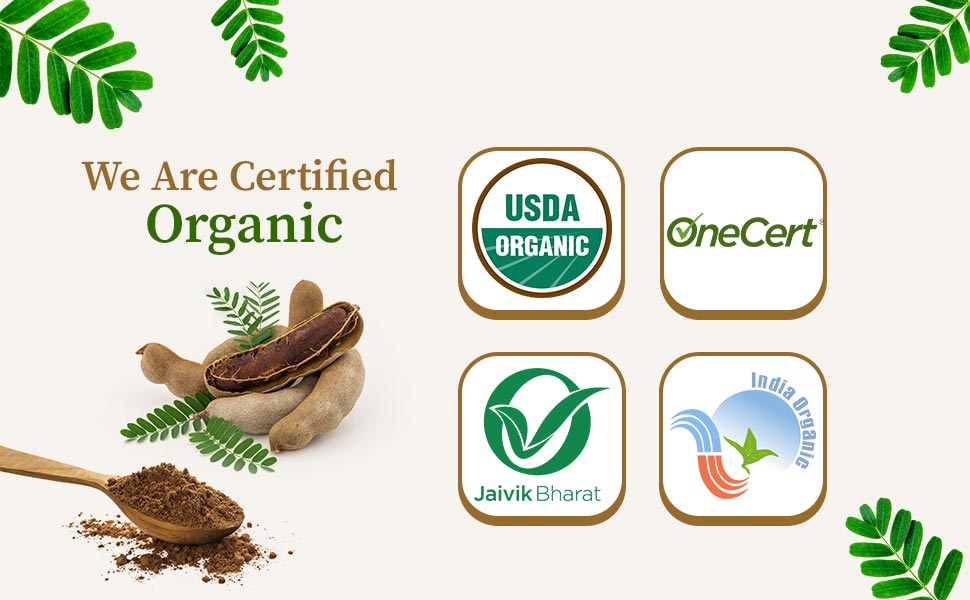 Certified organic tamarind powder