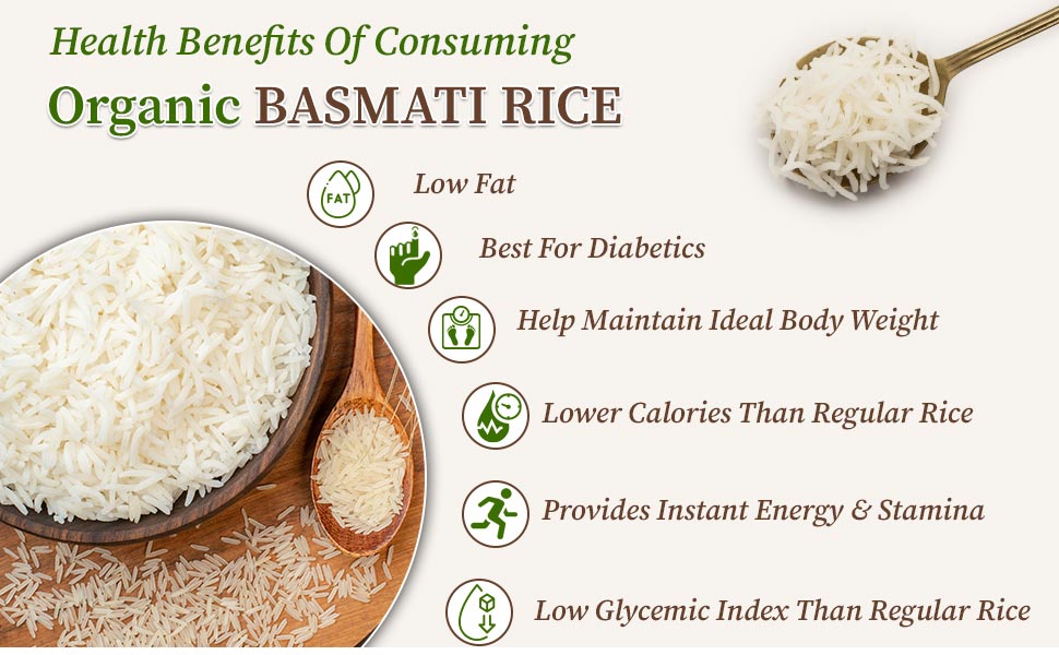 Health benefits of organic basmati rice