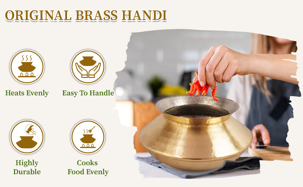 Original brass handi