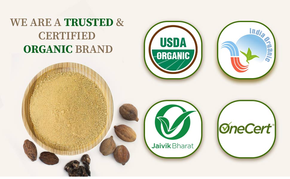 Certified organic triphala powder