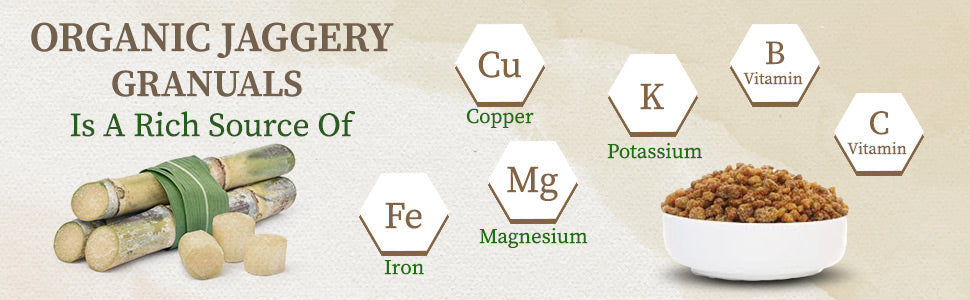 Nutrients in jaggery granules