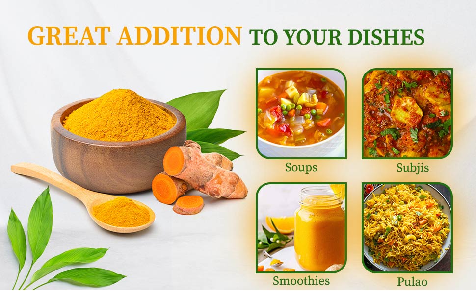 Addition turmeric powder in your dishes