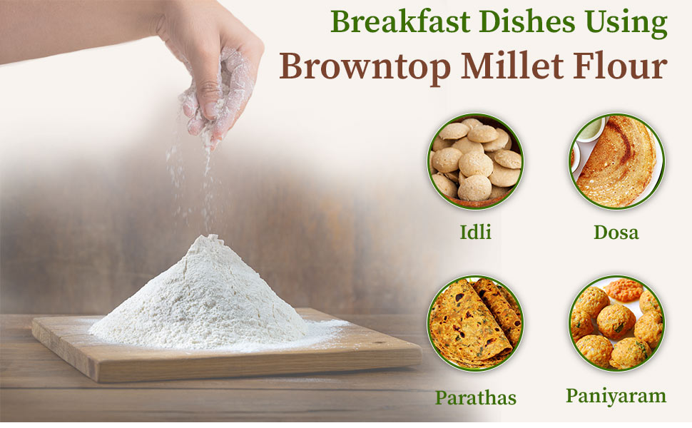 Browntop millet flour brekfast
