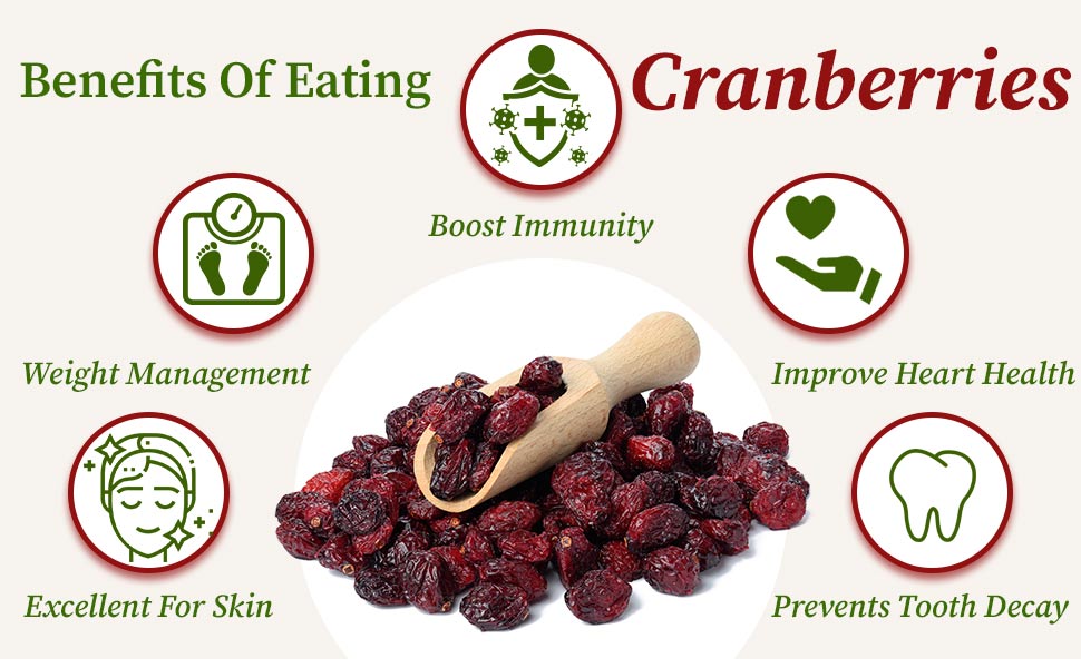 Benefits of dried cranberries 