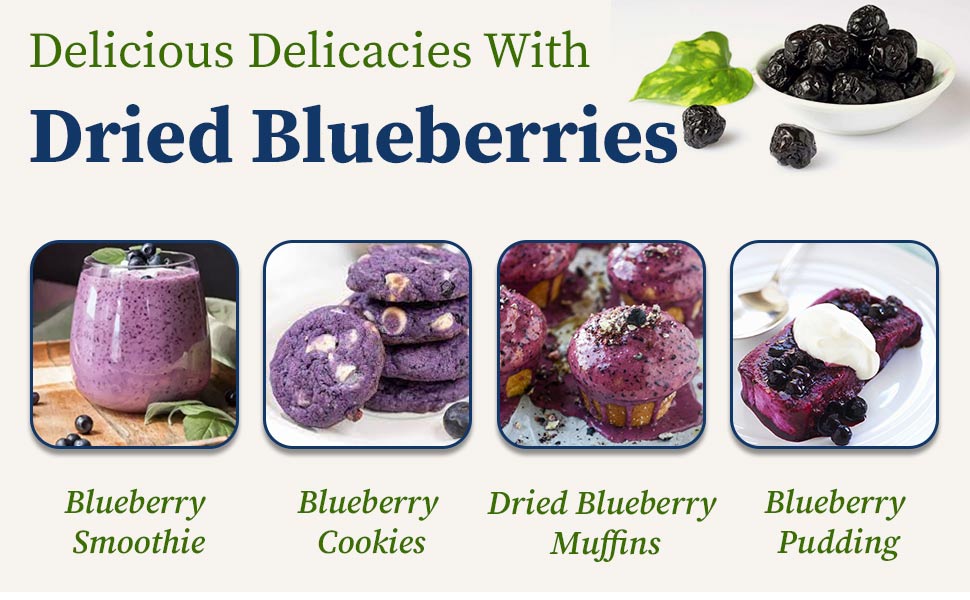 Delicious Delicasy with dried blueberries