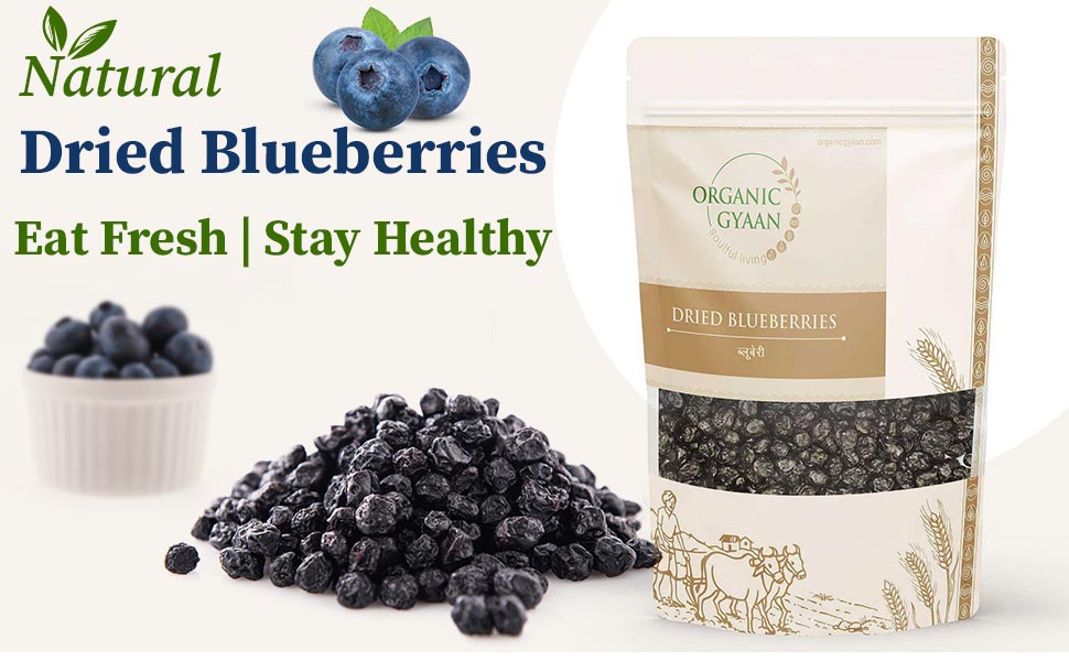 Natural dried blueberries
