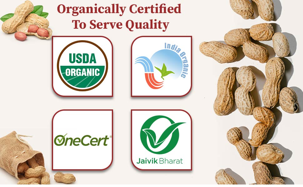 Certified organic peanuts 