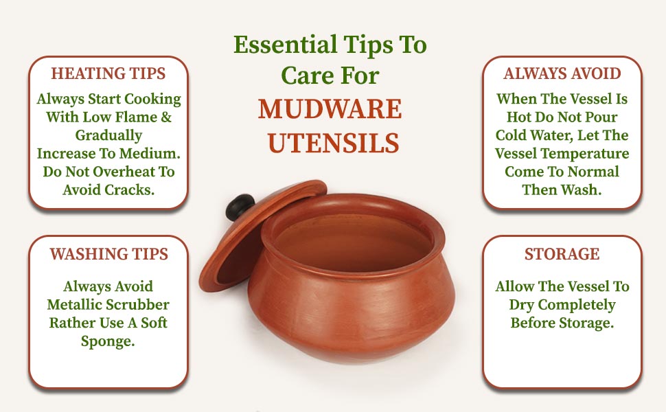 Tips to care red cooking mud pot