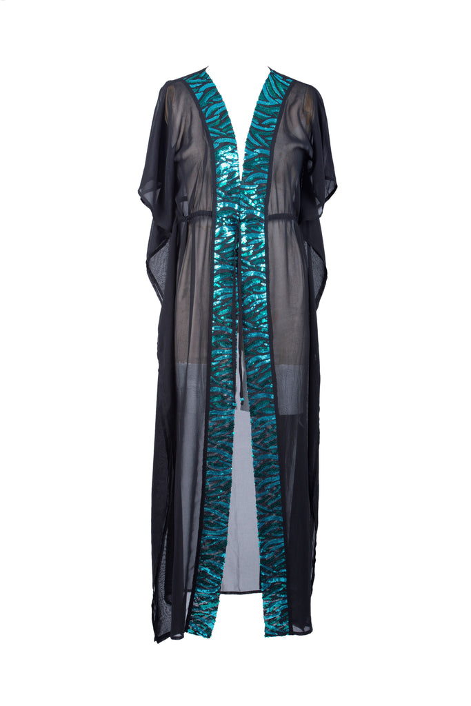 Honolulu Maxi Kaftan Green – Seaspray Swimwear