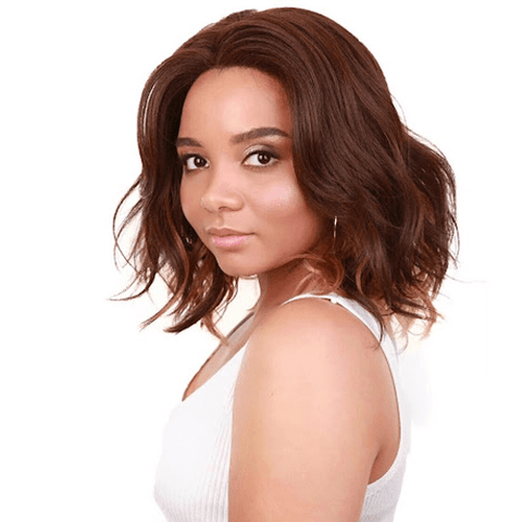 Human hair blend wigs