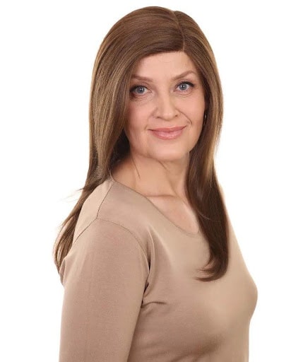 Natural Layered Swiss Lace Front Wig for cancer patients