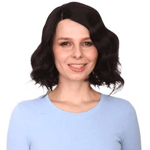 synthetic fiber wigs for cancer patients 