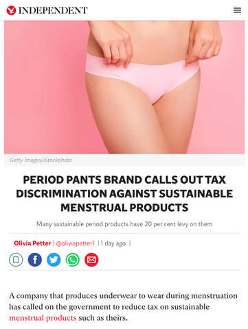 axe period pants tax the independant newspaper