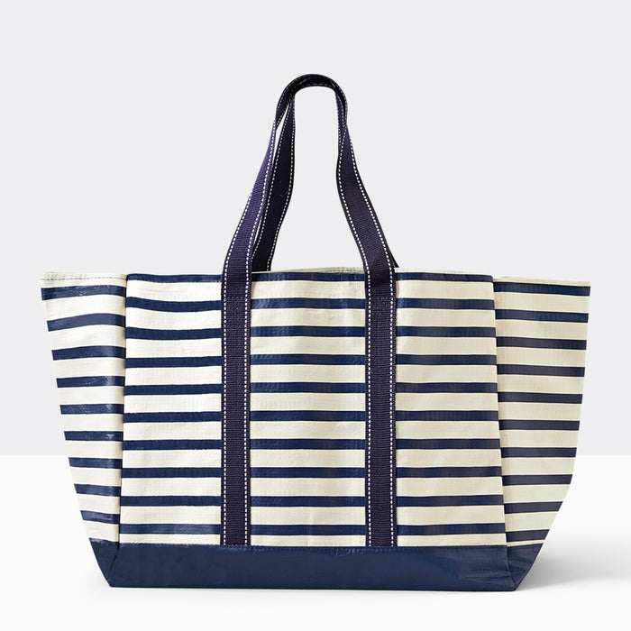Carryall Tote Bag - Navy Stripe