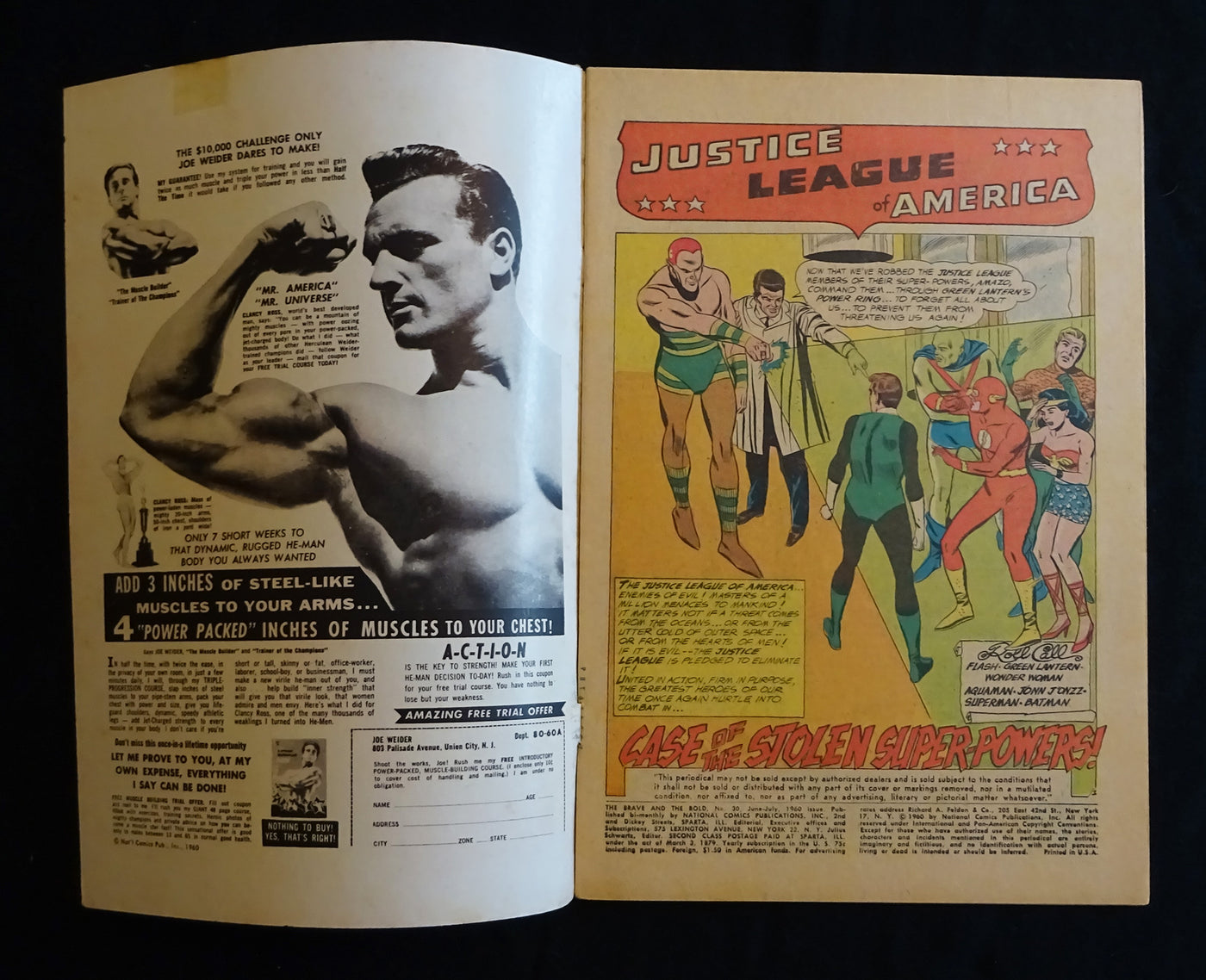 The Brave And The Bold Presents The Justice League Of America #30 DC Comics July 1960