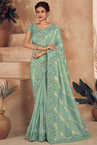 Embroidered saree