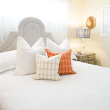 Ivory Farm Cloth Decorative Accent Pillow 16" x 16"