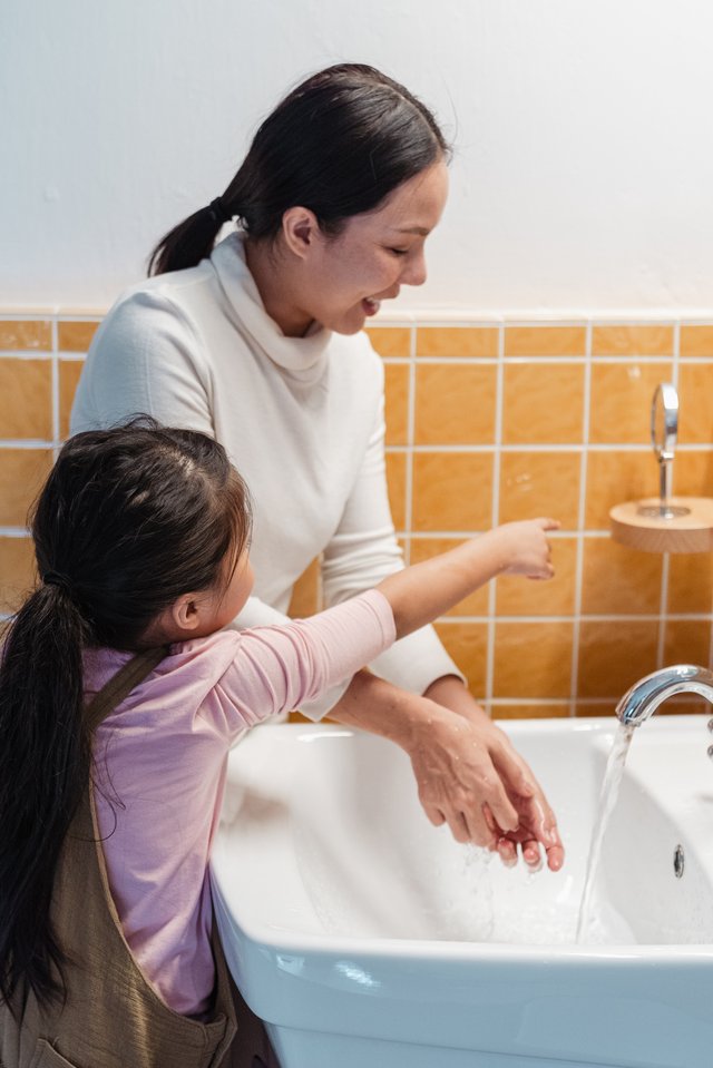 Teach them the importance of handwashing