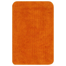 Last inn bildet i Galleri-visningsprogrammet, Baderomsmattesett 3 stk stoff oransje - Hjem og hage - 
