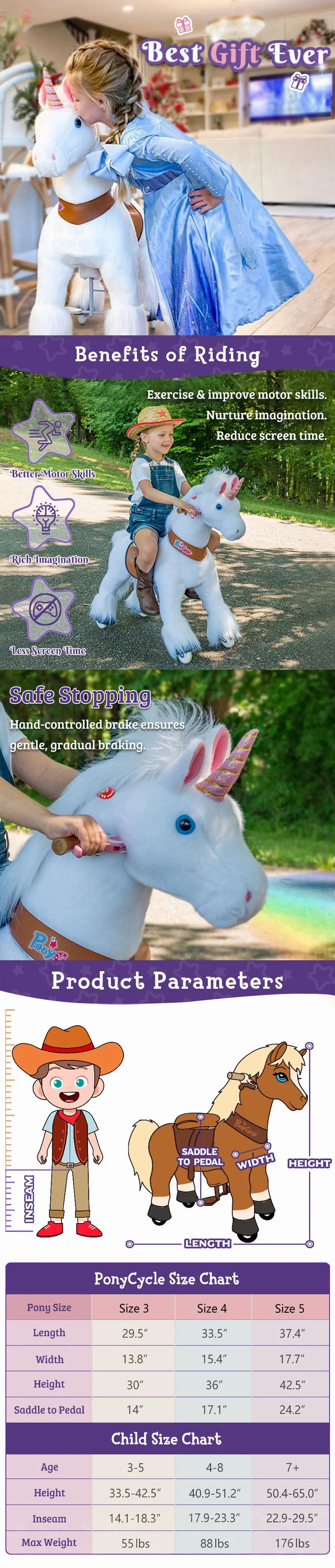white unicorn specifications
