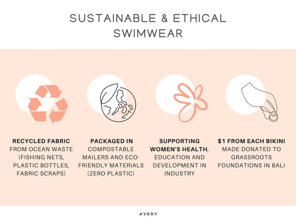 Avery sustainable swimwear