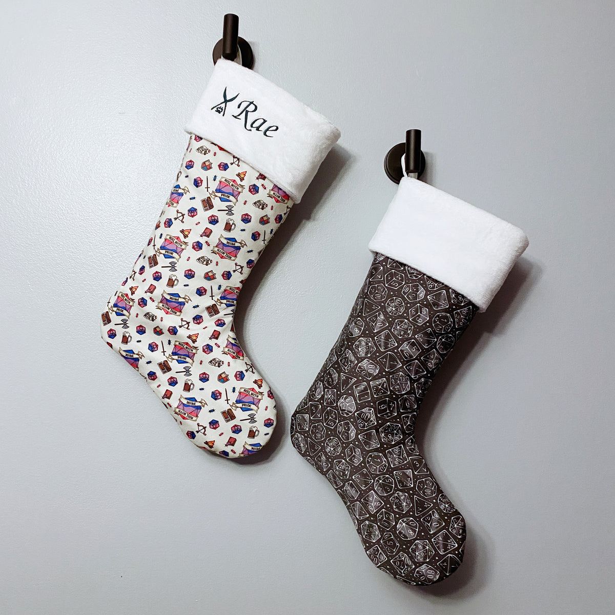 Dice Themed Christmas Stocking – Gamma Rae Geek