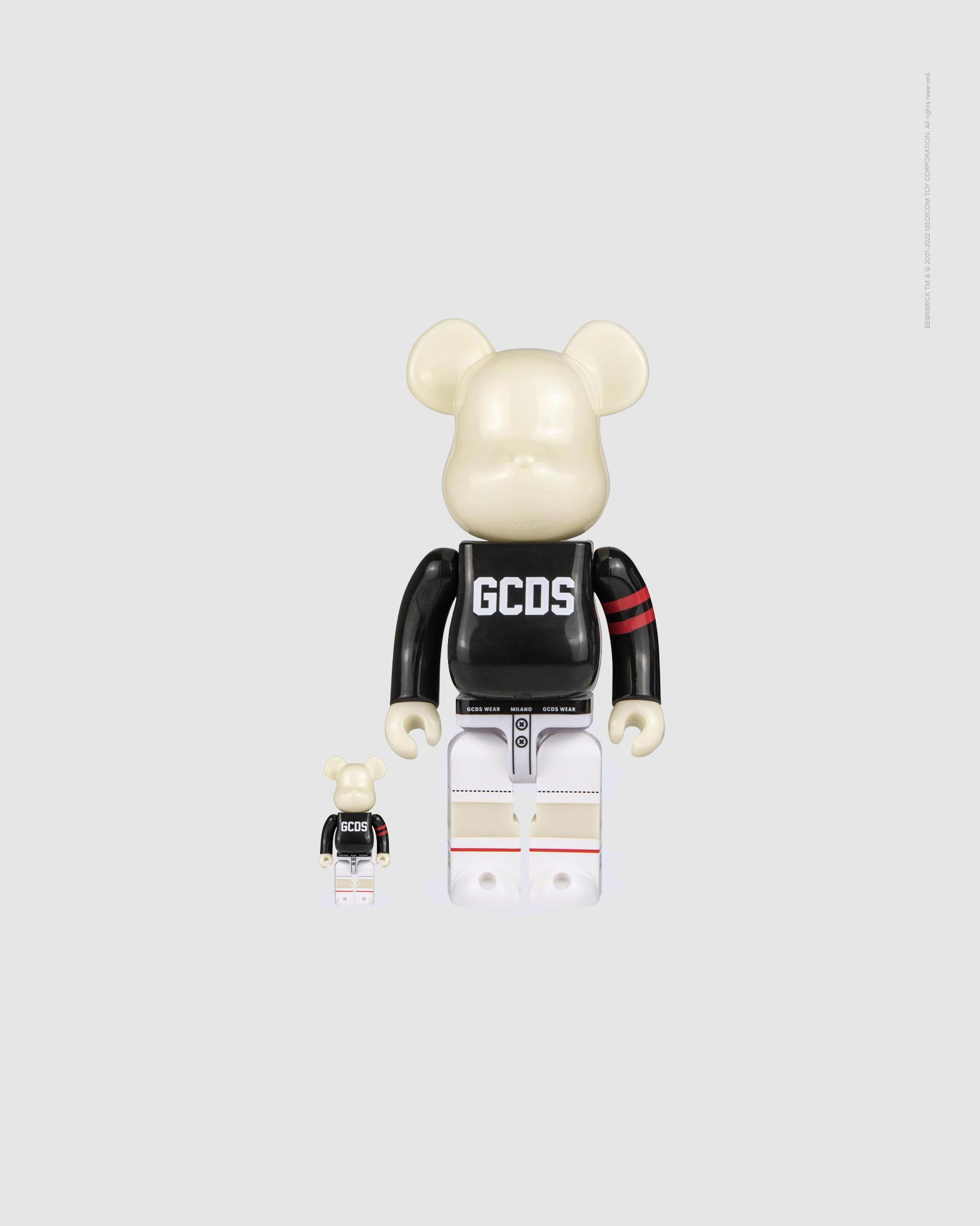 Medicom Toy Bearbrick 100% & 400% Set GCDS - Black | GCDS