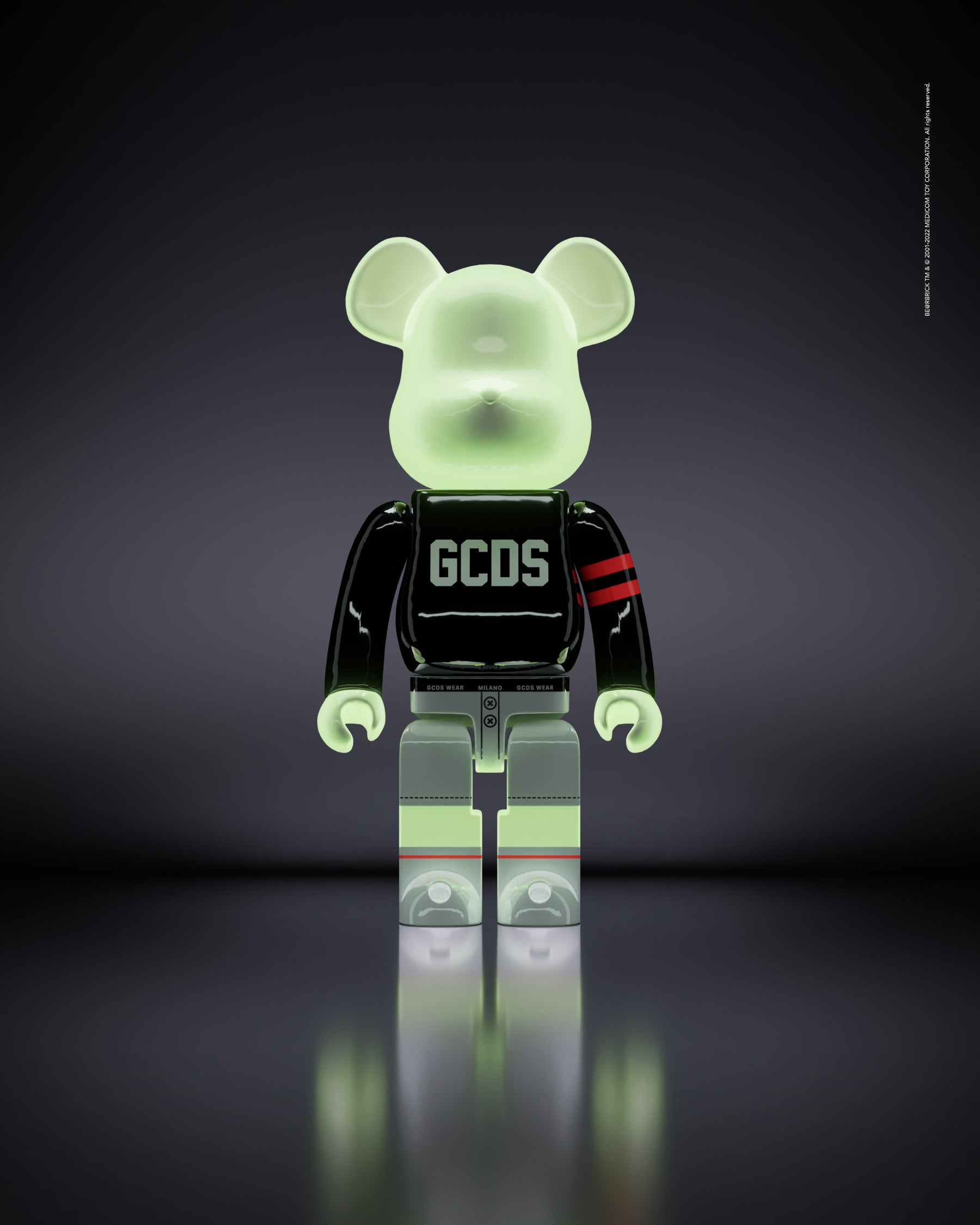 Medicom Toy Bearbrick 1000% GCDS - Black | GCDS