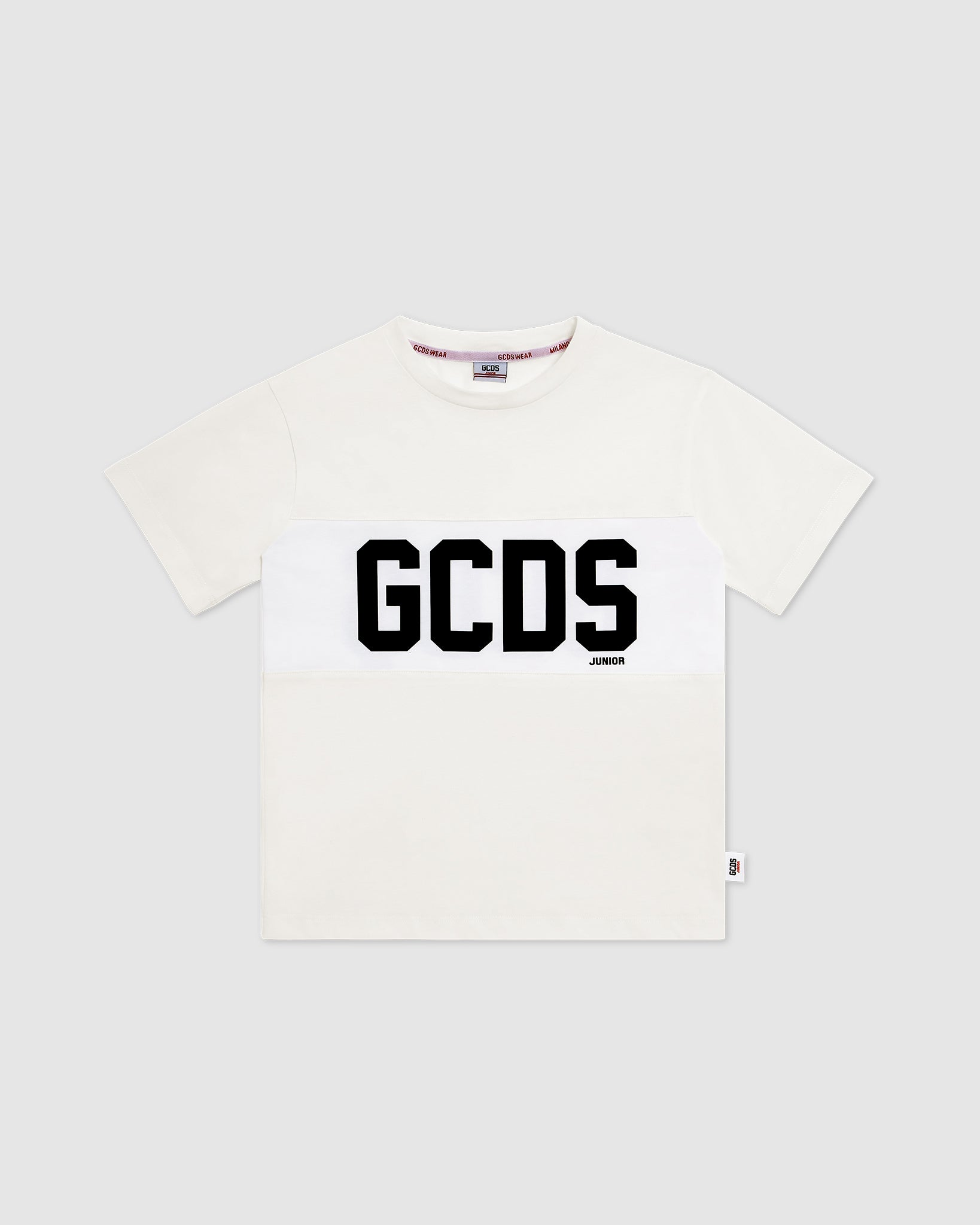 Gcds Kids logo-print detail T-shirt - Black