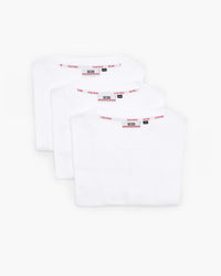 Three-Pack Cotton T-Shirt | Men T-shirts White | GCDS