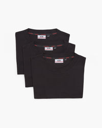 Three-Pack Cotton T-Shirt | Men T-shirts Black | GCDS