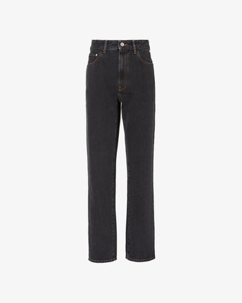 Chocker Denim Trousers | Women Trousers Black | GCDS®