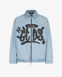 Gcds Graffiti Harrington Denim Jacket