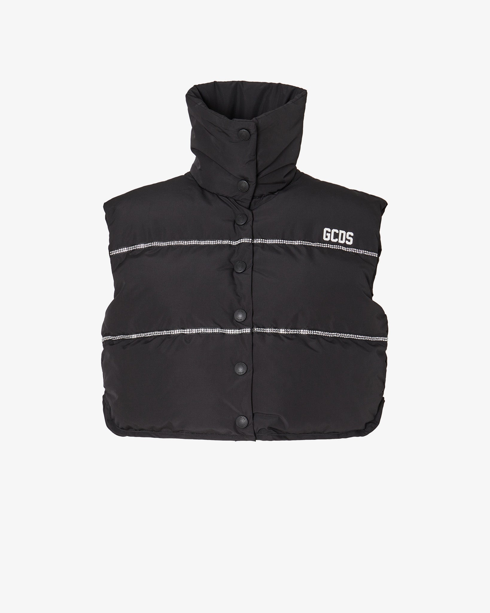 Gcds Monogram Puffy Vest : Men Coats & Jackets Black | GCDS®