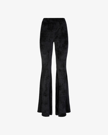 Velvet Trousers | Women Trousers Black | GCDS®