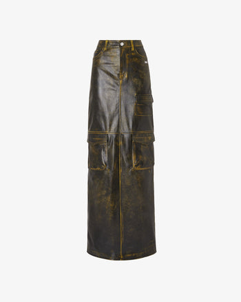 Biker Cargo Skirt | Women Mini & Long Skirts Anthracite | GCDS®