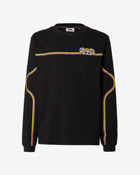 Waved Logo Long Sleeves T-Shirt | Men T-shirts Black | GCDS Spring/Summer 2023