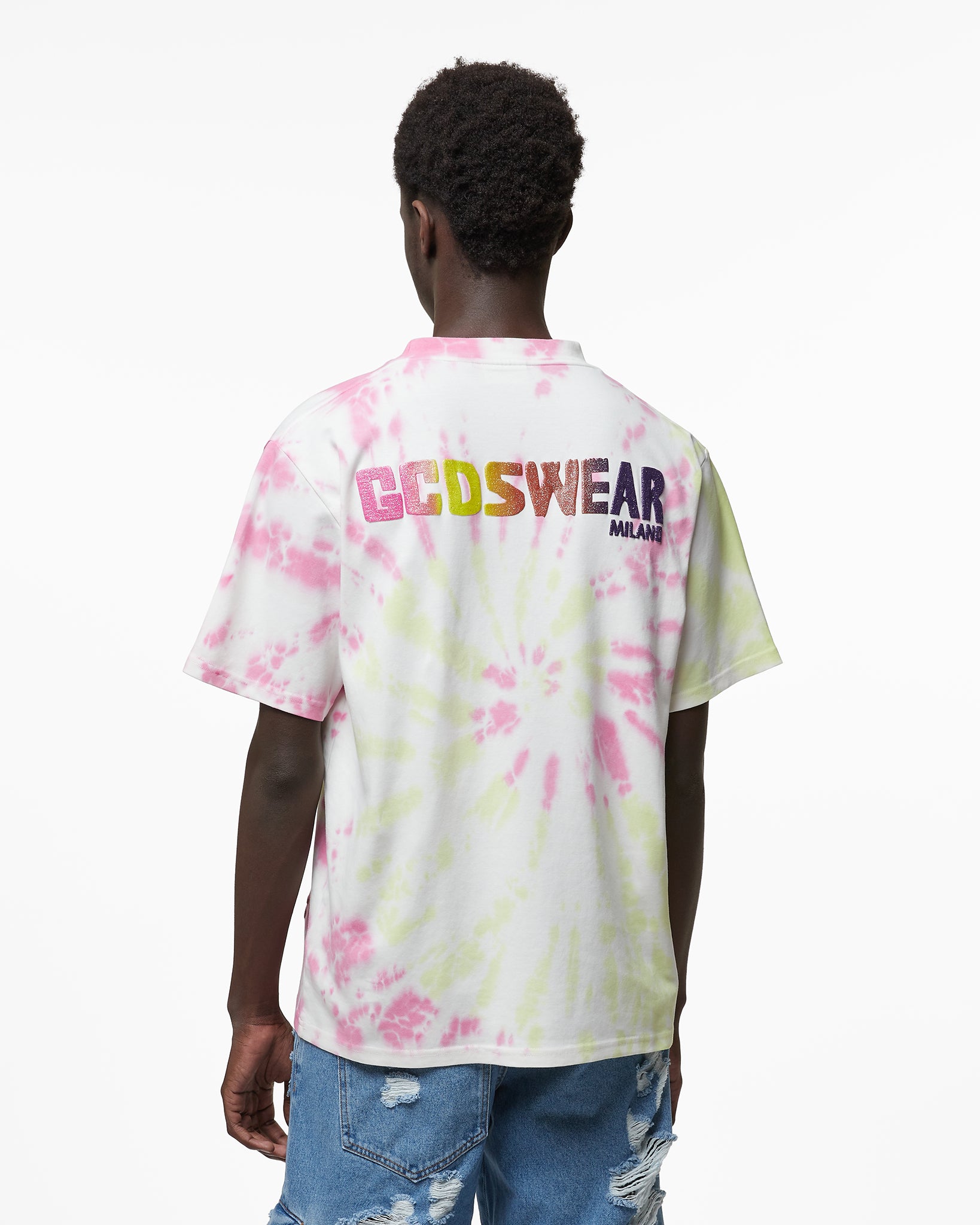 Gcds Tie Dye Loose T-Shirt : Men T-shirts Multicolor | GCDS