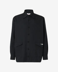 Cotton Canvas Overshirt | Men Outerwear Black | GCDS Spring/Summer 2023