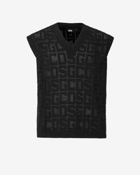 Gcds Monogram Macramè Gilet | Men Knitwear Black | GCDS Spring/Summer 2023